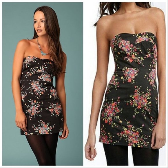FREE PEOPLE Poison Apple strapless minidress, 6. - Picture 6 of 8